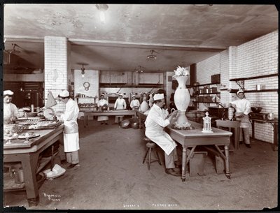Le département de pâtisserie au restaurant Sherry